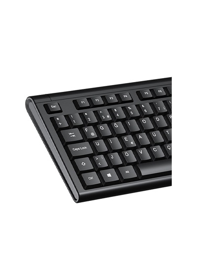 Lecoo Kb101 Usb Kablolu  Siyah Türkçe F Klavye Numpadli