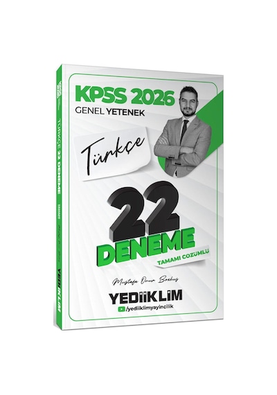2026 Kpss Genel Yetenek Türkçe Tamamı Çözümlü 22 Deneme Sınavı