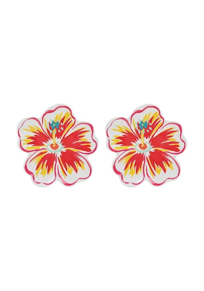 Lucky Art Tropea Melamin 20 Cm 2'li Çiçek Tabak Seti Dıo30041 Kırmızı