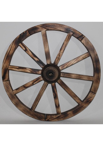 Otantik Ahşap At Arabası Tekeri 70 Cm.(Ahşap 2) Diğer
