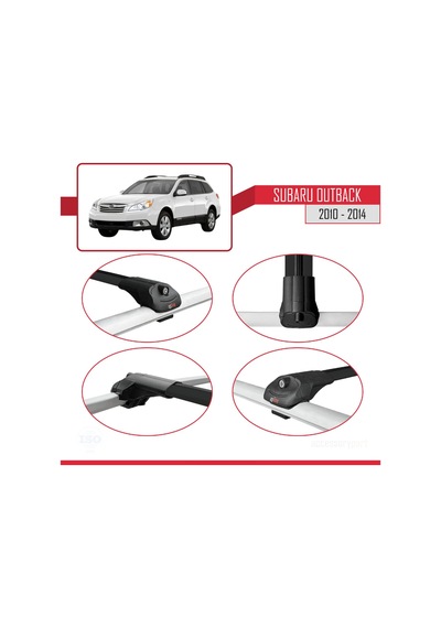 Subaru Outback 2010-2014 Arası İle Uyumlu Ace-1 Ara Atkı Tavan Ba