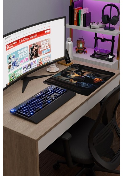 Wednesday V3 48x40 Xl Gaming Kauçuk Kaymaz Taban Mouse Pad Fare Altlığı