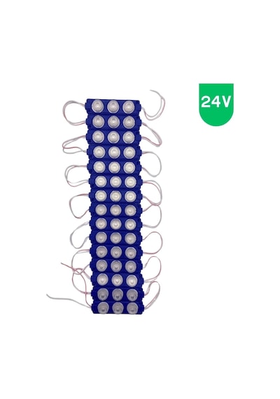 24 Volt 3 Watt 3 Lensli Mavi 3030 Smd Led Modül Ip65 10 Adet Modül