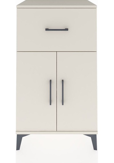 Hyperion Komodin Tek Raflı Tek Çekmeceli 2 Kapaklı 60x44x106 ... Aytaşı