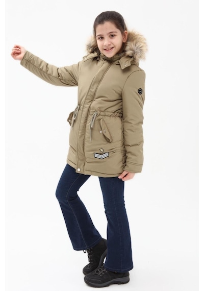 Kız Çocuk Kaban 51256 Haki