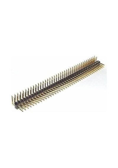 20 Pin 2x10 2.54mm Erkek Pin Header Tht 90 Derece