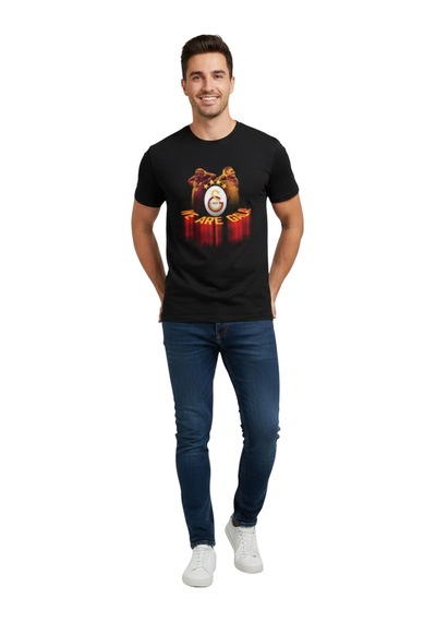 Galatasaray Lisanslı Osimhen Ve İcardi T-shirtler Kırmızı - Siyah