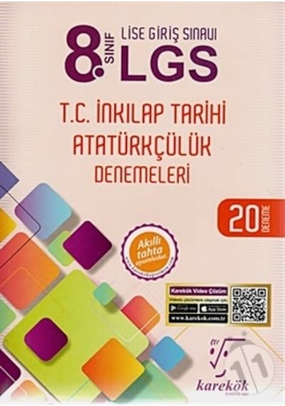Karekök Yayınları 8. Sınıf LGS TC İnkılap Tarihi Atatürkçülük