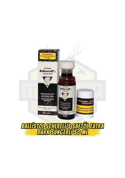 Ballistol Scherell's Şaftöl Extra Dark Süngerli Ekstra Koyu 50 Diğer