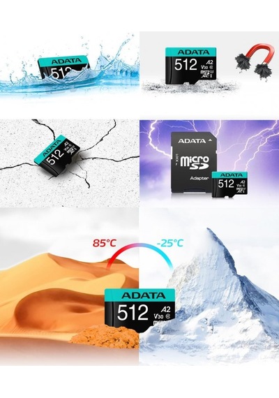 Adata Premıer Class10 100/25mb/s Mıcro Sdxc Adaptörlü 512gb Hafıza Kartı