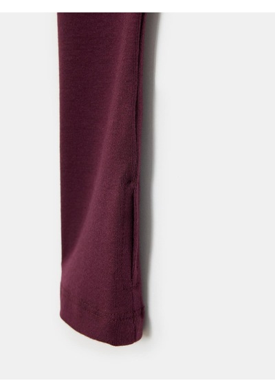 Dilvin 32319 Modal Karışımlı Uzun Kollu Top-bordo-12109 Bordo