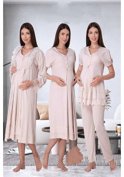 Effortt Lohusa 4'lü Set Kahve - 8026 Kahve