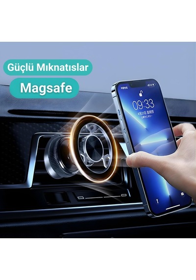 Manyetik Telefon Tutucu Magsafe İle Uyumlu Havalandırma İçin Güçlü Mıknatıslar - Kancalı Cep Telefonu Tutaca Genel