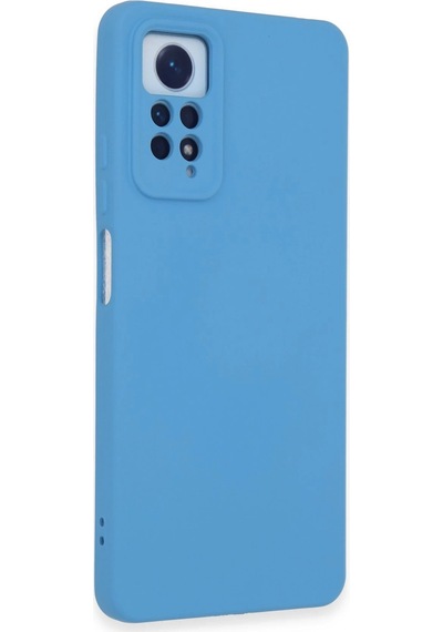 Newface Xiaomi Redmi Note 12 Pro 4g Kılıf Nano İçi Kadife Silikon Semeglbl - 51 - Mavi