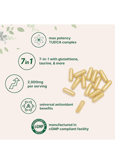 Micro Ingredients Tudca 2,000mg Bile Salts 240 Kapsül Usa Menşeii Orijinal Dmmedicineden
