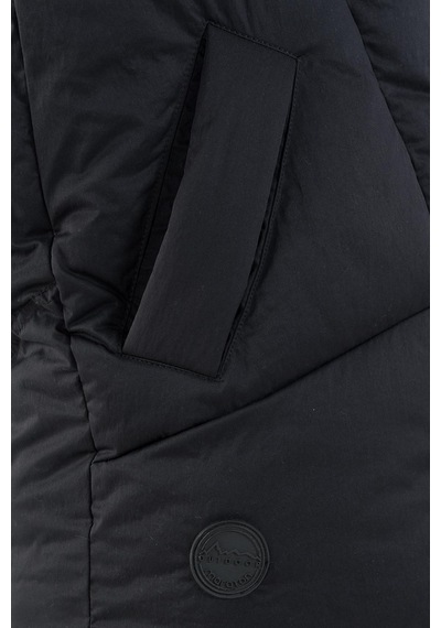 Maraton Sportswear Oversize Kadın Dik Yaka Kolsuz Basic Siyah-siyah Yelek 22955-siyah-siyah Siyah - Siyah