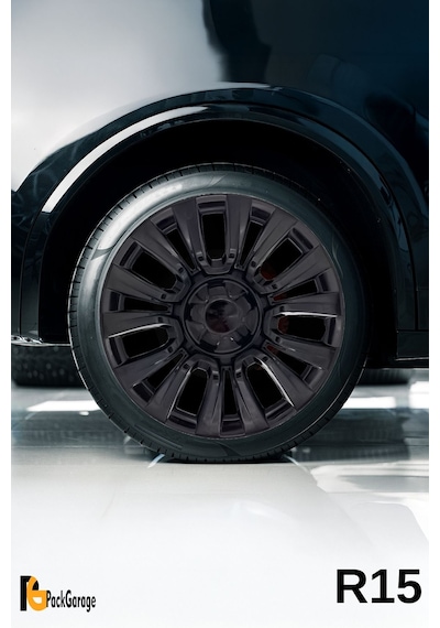 Volkswagen Up Club 15'' İnç Jant Kapağı 4 Adet Siyah S107