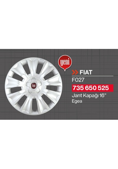 Fiat Egea Jant Kapağı 16 Jant Takım (4 Adet) 735650525