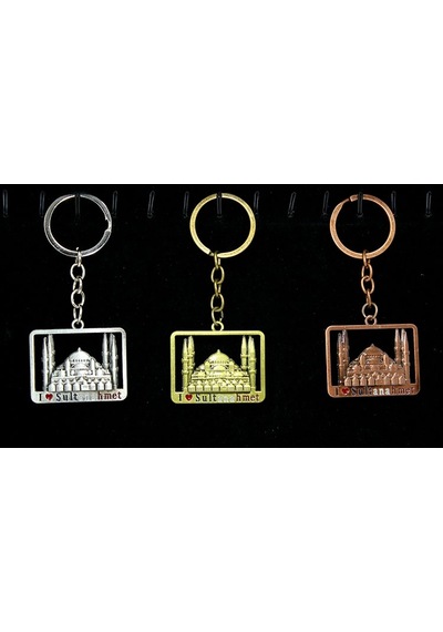 Metal Sultanahmet Anahtarlık Alk2217 Altın