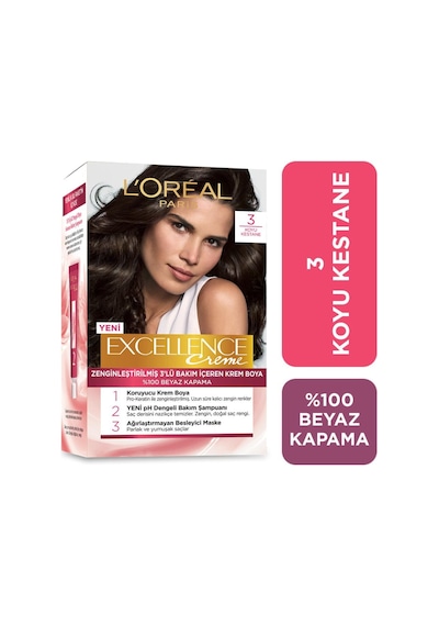 Excellence No: 3 Creme + Yaş Uzmanı 40+ Kırışıklık Karşıtı Sıkılaştırıcı Krem pktexccrm3yasuzmn40-7092