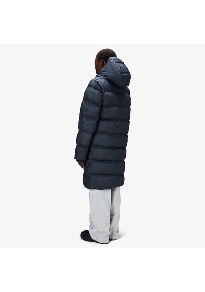 Rains Alta Long Puffer Unisex Lacivert Mont