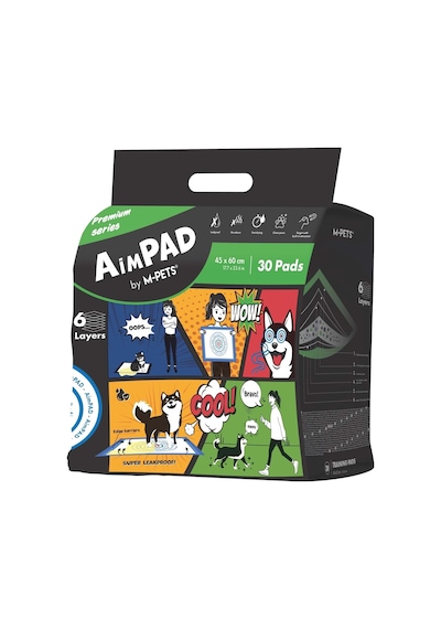 M-pets Aimpad Çiş Eğitim Pedi 45x60cm 30lu
