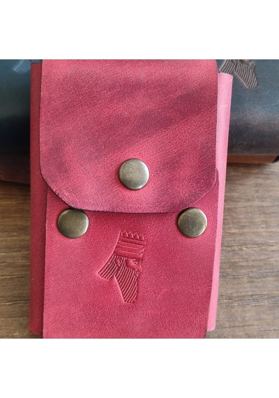 Sumerian Leather Craft Klasik Deri Sigara Kılıfı Kırmızı