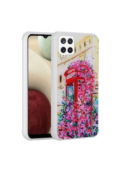 Zore Samsung Galaxy Uyumlu M33 Kılıf Simli Desenli Kamera Korumalı Parlak Omsy Popy Kapak - Kulübe