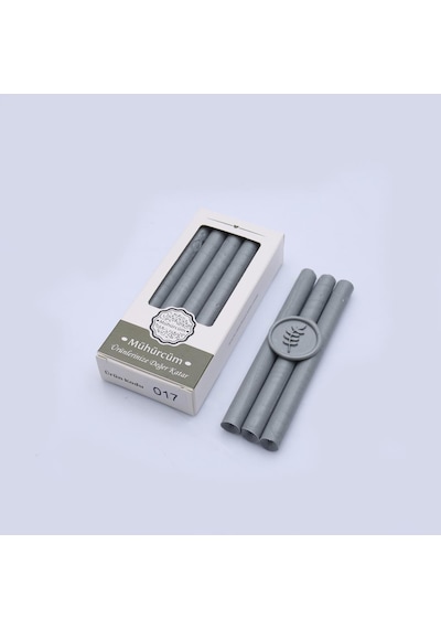 Mühür Mumu Çubuk 11mm x 120mm 10 lu Paket Model No:17 (KOYU GRİ)