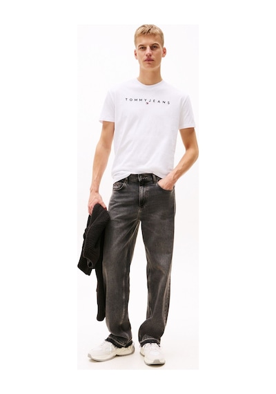 Tommy Jeans Erkek Tişört-dm0dm20744 Beyaz