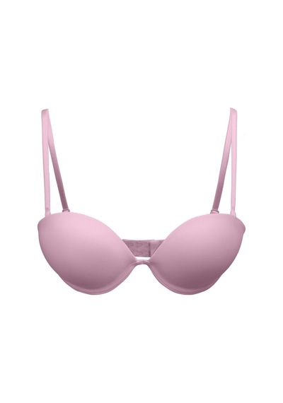 Eros Double Push-up Straplez Sütyen Pudra