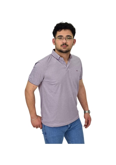 Erkek Polo Yaka Merserize Tişört 1000 Bgl-st04532 Lila