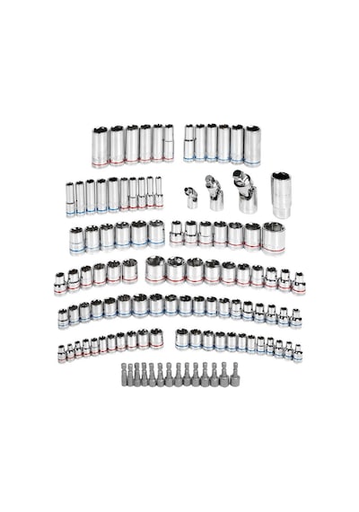 Workpro Wp202530 1/4' 3/8 1/2' Metrik/inç 164 Parça Cr-v Ağır Hizmet Lokma Ve Kombine Anahtar Takımı