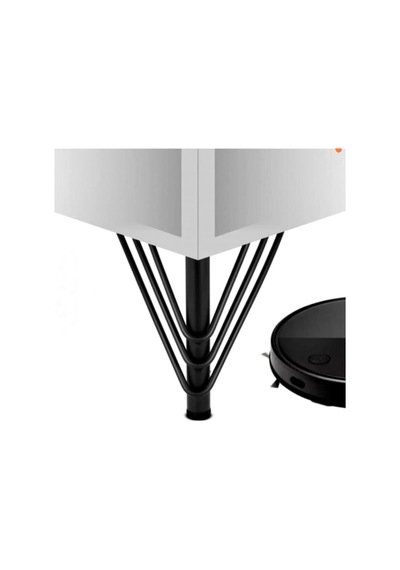 Flamingo Model Siyah Metal Mobilya, Dolap, Koltuk, Kanepe, Tv Ünitesi Ayakları 15 Cm Metal 1 Adet Siyah