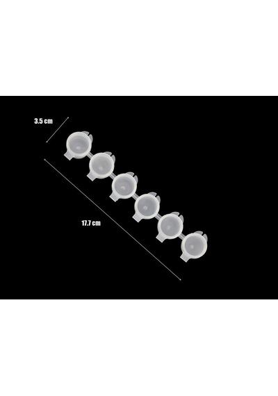 Wingard Wg02 Kapaklı Boya Saklama Kabı,6 Gözlü, 6x4,5 Ml.-54773