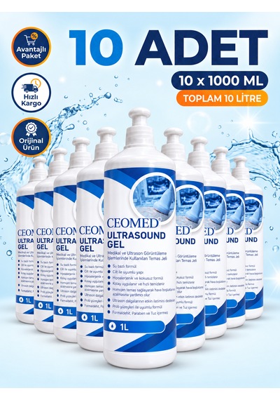 Ceomed 10 Adet X 1 Litre Görüntüleme Jeli - Paraben Ve Tuz Içermez