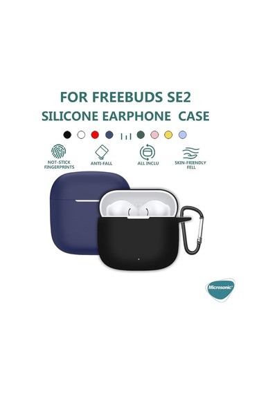 Huawei Freebuds Se 2 İçin Kılıf Askılı Mat Silikon Lila Freebuds Se 2 İle Uyumlu Kılıf - Lila