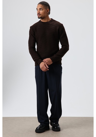 Vamos Baggy Fit Kumaş Pantolon 30-795-1 Lacivert