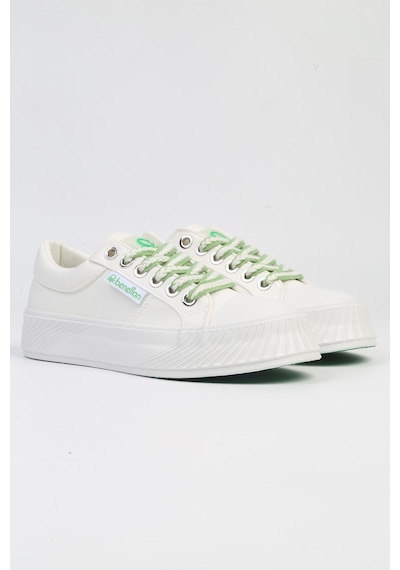 United Colors Of Benetton Benetton Bnı-10097 Beyaz-ithal Kadın Platform Spor Ayakkabı 001