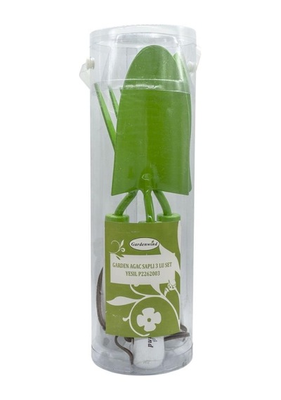 Gardenwind P2262003 Yeşil 3Lü Bahçe Seti Dar Kürek Geniş  Kürek