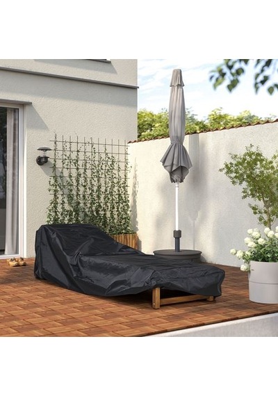 Ikea Tosterö Dış Mekan Mobilya Kılıfı, Siyah, 206x75 Cm