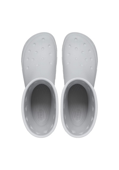 Crocs Croc 208544-1ft Classıc Boot Çocuk Kışlık Çizme Bot Gri