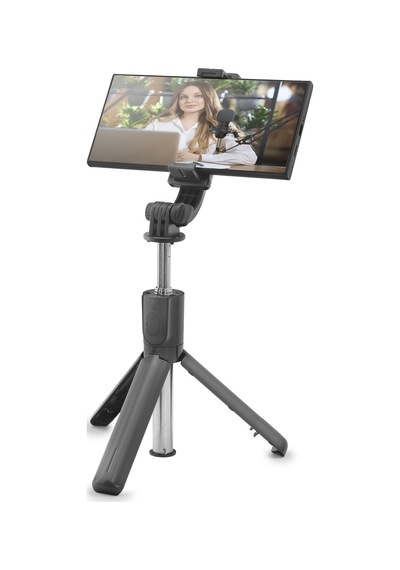 Telefon Tripodu Ve Selfie Çubuğu Seti Bluetooth Kumandalı 67 Cm - Siyah Nd1046