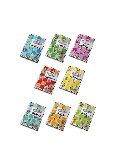 Bilgin Zeki Ile Kavramlar Boyama Serisi (10 Kitap) Örnekli