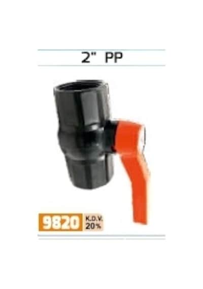 Pvc Küresel Vana 2 Parmak
