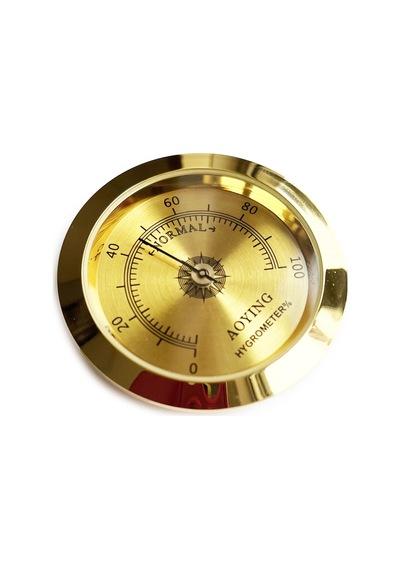 Analog Higrometre Nem Ölçer Humidor Puro Kutusu için Metal Çerçev N11.1835