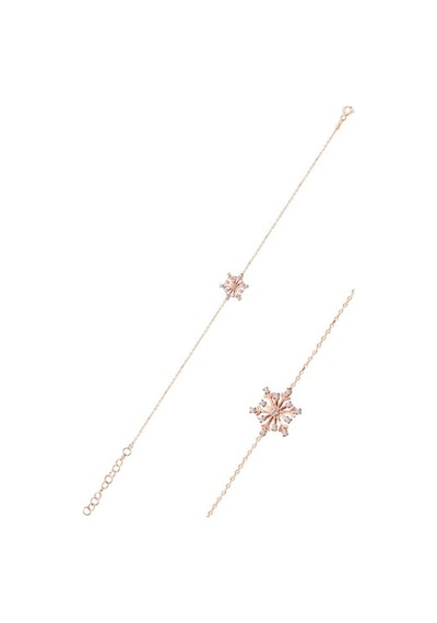 Gümüş Rose Kartanesi Modeli Üçlü Set