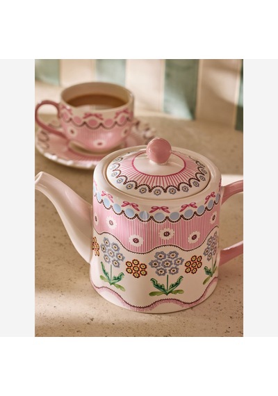 Pembe Stoneware Demlik 1000 Ml