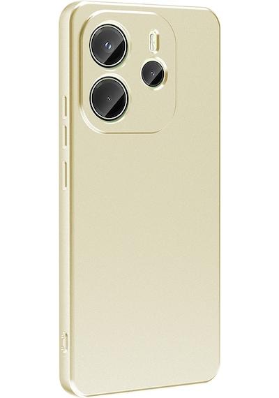 Xiaomi Redmi Note 14 4g Kılıf Zore Premier Silikon Kapak Gold