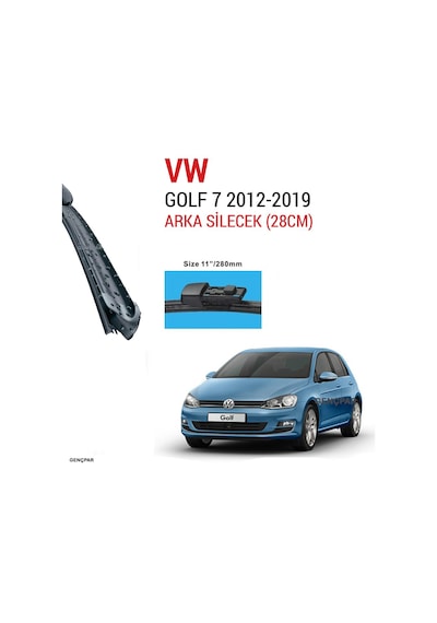 Vw Golf 7 Arka Silecek 2012-2019